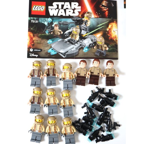 84 - LEGO Star Wars - minifigures and instructions only of sets 75133 (2), 75089 (1), 75131 (3)