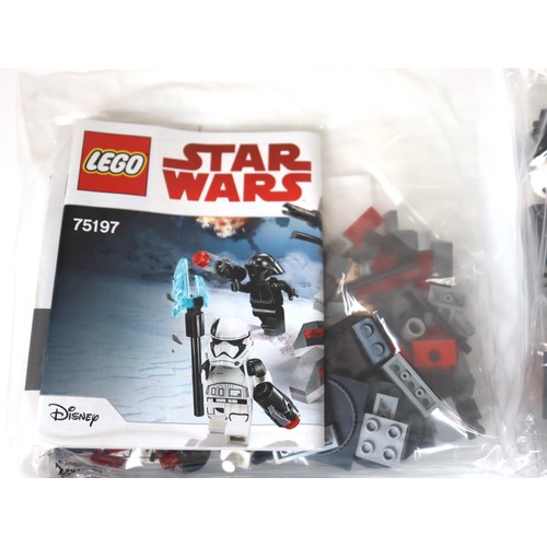 90 - LEGO Star Wars - Five 75197 First Order Specialists Battle Pack Sets - Still sealed in polybags, ins... 