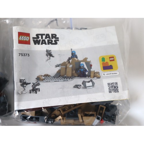 93 - LEGO Star Wars - Sets 75373, 75359, 75310, 75345 - Opened but comolete with minifigures and instruct... 