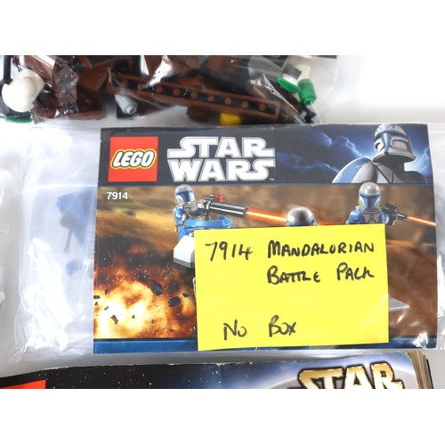 94 - LEGO Star Wars - 7139 Ewok Attack (2) both with instructions and minifigures, 8089 Hoth Wampa Cave n... 