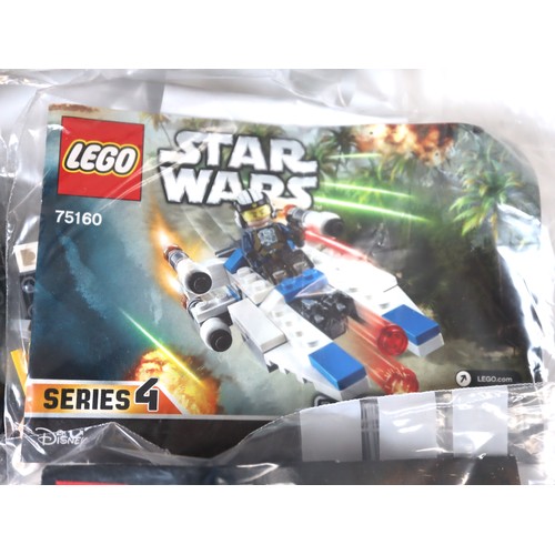 96 - LEGO Star Wars - Micro Fighters Sets 75194 First Order TIE Fighter, 75160 U-wing, 75228 Escape Pod v... 