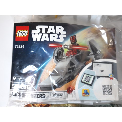 96 - LEGO Star Wars - Micro Fighters Sets 75194 First Order TIE Fighter, 75160 U-wing, 75228 Escape Pod v... 