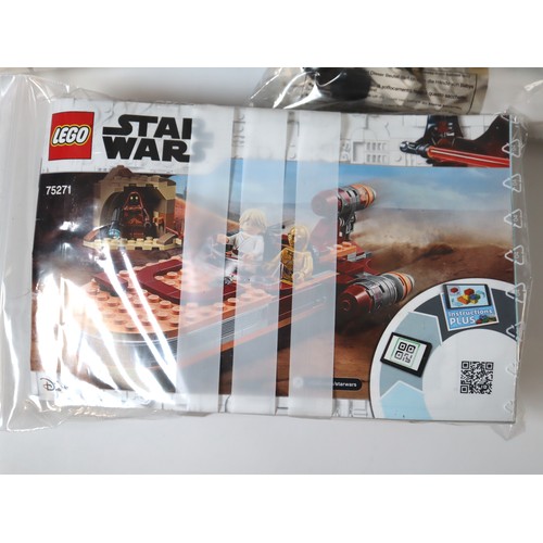 98 - LEGO Star Wars - 75138 Hoth Attack Sealed in poly bags unused, 75271 Luke Skywalker's Landspeeder Bu... 