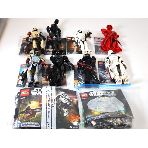 99 - LEGO Star Wars - Various Buildable Figures including  Elite Praetorian Guard 75529, Scarif Stormtroo... 