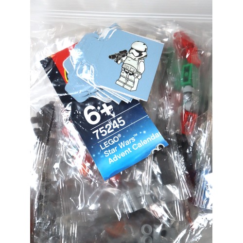 187 - LEGO Star Wars - Sealed Poly bag contents of various Advent Calendars including 75245, 75279, 2015-2... 