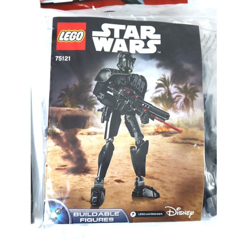 189 - LEGO Star Wars - 75121 Imperial Death Trooper (sealed poly bags), 75167 Bounty Hunter Speeder Bike B... 