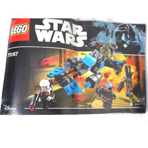 189 - LEGO Star Wars - 75121 Imperial Death Trooper (sealed poly bags), 75167 Bounty Hunter Speeder Bike B... 