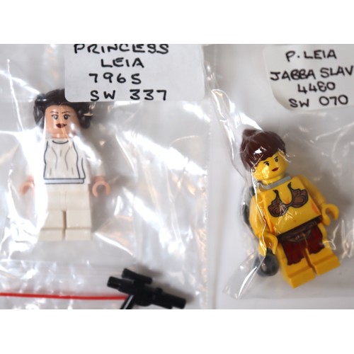 58 - LEGO Star Wars - Princess Leia sw0371, Jabba Slave sw0070, sw0026, sw0337, sw0085a, sw0337 Minifigur... 