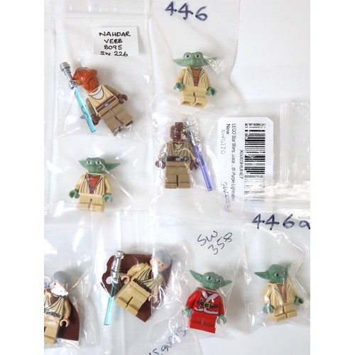 59 - LEGO Star Wars - Jedi Minifigures sw0329, sw0446, sw0219, sw0637, sw0220, sw0192, sw0226, sw0471, sw... 