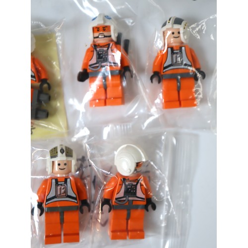 62 - LEGO Star Wars - Rebel Pilots Biggs Darklighter sw0944, Zev Senesca sw0354, Dak Ralter  sw0012b, Y-w... 