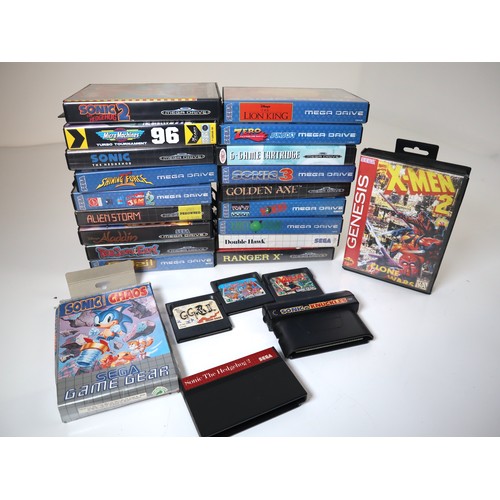 119 - Collection of Sega Mega Drive Games - Sonic the Hedgehog, Micro Machines Turbo Tournament, Shining F... 