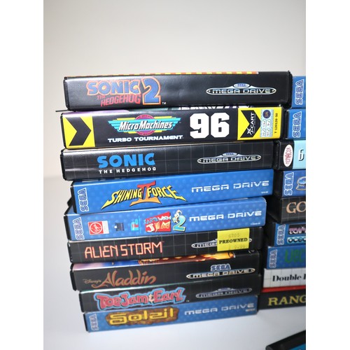 119 - Collection of Sega Mega Drive Games - Sonic the Hedgehog, Micro Machines Turbo Tournament, Shining F... 