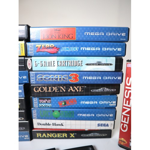 119 - Collection of Sega Mega Drive Games - Sonic the Hedgehog, Micro Machines Turbo Tournament, Shining F... 