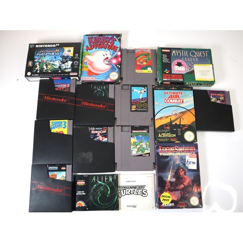 122 - Collection of NES Cartridges + 2 boxed , two boxed N64 Games