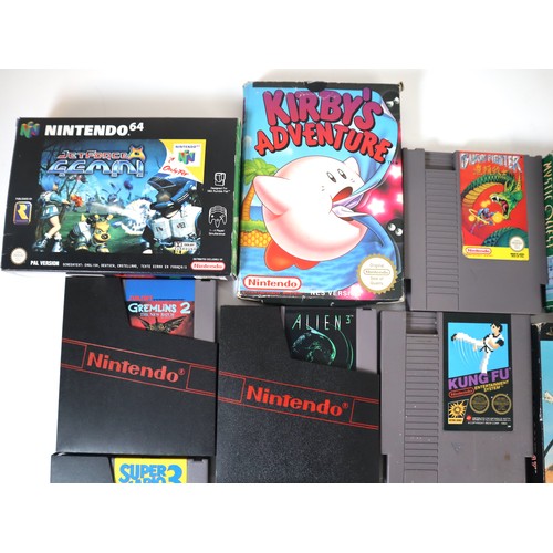 122 - Collection of NES Cartridges + 2 boxed , two boxed N64 Games