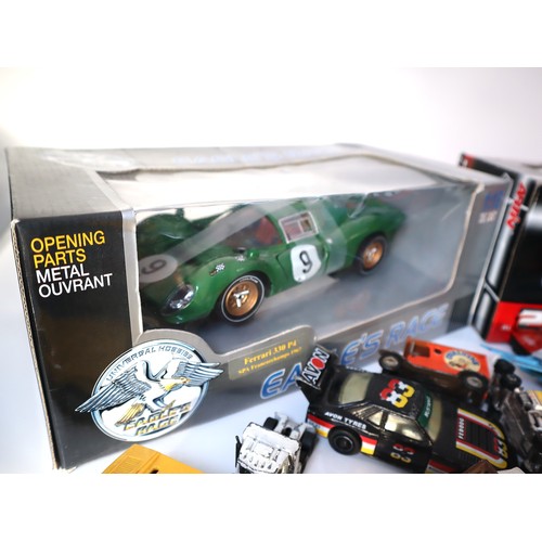 124 - Collection of Loose Die-Cast Model Cars , Boxed Eagles Race 1:18 Scale Ferrari 330 P4, remote contro... 