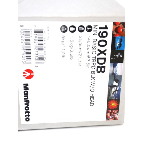 32 - Manfrotto 190XDB Tripod with 496RC2 Head Boxed