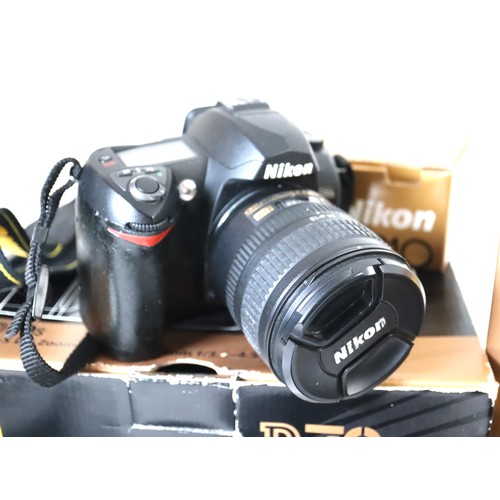 33 - Nikon D70s with DX AF-S Nikkor 18-70mm f3.5-4.5 G ED Lens, AF-S Nikkor 55-200mm f4-5.6G ED Lens with... 