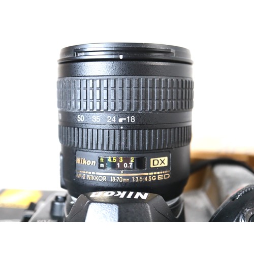 33 - Nikon D70s with DX AF-S Nikkor 18-70mm f3.5-4.5 G ED Lens, AF-S Nikkor 55-200mm f4-5.6G ED Lens with... 