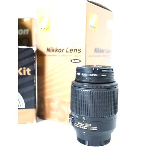 33 - Nikon D70s with DX AF-S Nikkor 18-70mm f3.5-4.5 G ED Lens, AF-S Nikkor 55-200mm f4-5.6G ED Lens with... 
