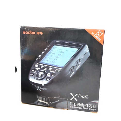 34 - A group of Canon Flashes including Speedlight 540ez x 2, Speedlight 430ez x2 Godox X Pro c TTL Wirel... 