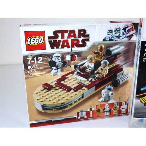 199 - LEGO Star Wars - 8092 Luke Landspeeder (Sealed), 7669 Anakin's Jedi Star Fighter (Opened)