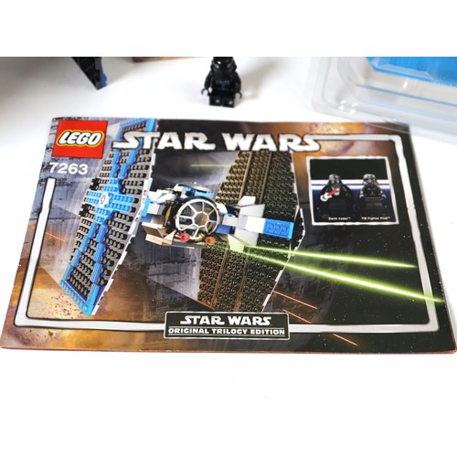 200 - LEGO Star Wars - 7263 TIE Fighter boxed with instructions, pre built , includes minifigures and Illu... 