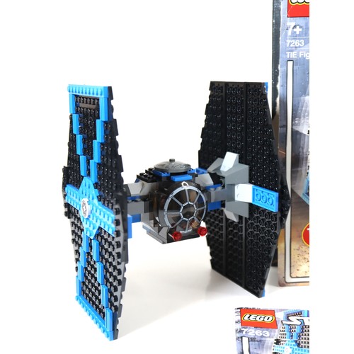 200 - LEGO Star Wars - 7263 TIE Fighter boxed with instructions, pre built , includes minifigures and Illu... 