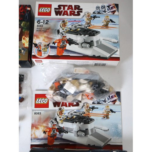 201 - LEGO Star Wars - 9489 Endor Rebel Trooper & Imperial Trooper Battle Pack (opened sealed bags), 7251 ... 