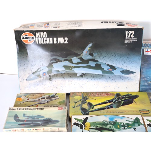 1 - A collection of unused or unopened Plastic Aircraft Model Kits including Revell, Airfix, Frog, Auror... 