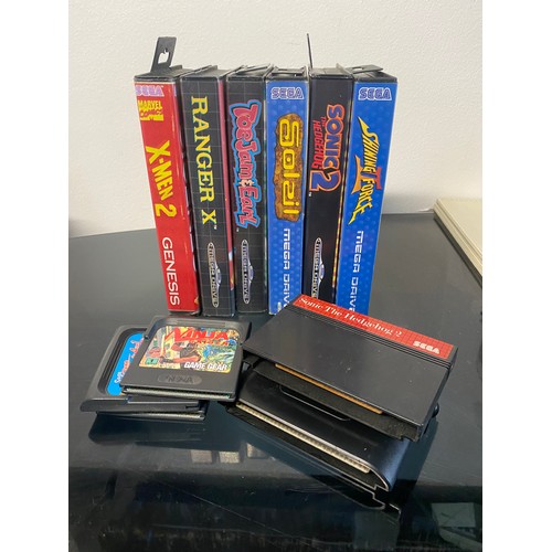 119 - Collection of Sega Mega Drive Games - Sonic the Hedgehog, Micro Machines Turbo Tournament, Shining F... 