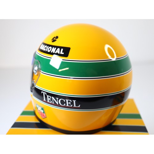 5 - Ayrton Senna 1/2 Scale Mini Helmet 1993 by MBA Sports