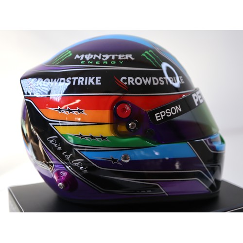 23 - Lewis Hamilton Special Edition Qatar 2021 1:2 Scale Helmet