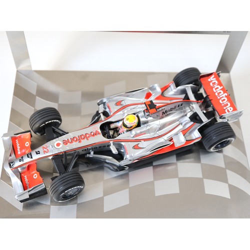 33 - Lewis Hamilton McLaren MP4/23 GPL 2008 F1 World Champion Stainless Steel Display 1:18 Scale + Box fo... 