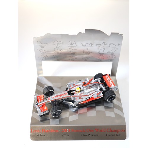 33 - Lewis Hamilton McLaren MP4/23 GPL 2008 F1 World Champion Stainless Steel Display 1:18 Scale + Box fo... 