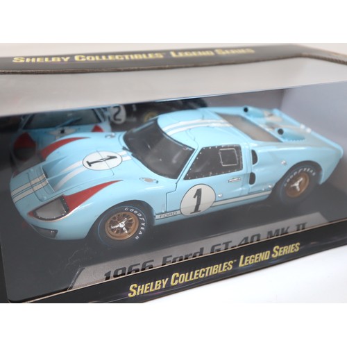 50 - 1966 Ford GT-40 MkII Shelby Collectibles Legend Series 1:18 Scale Die-Cast Metal Model