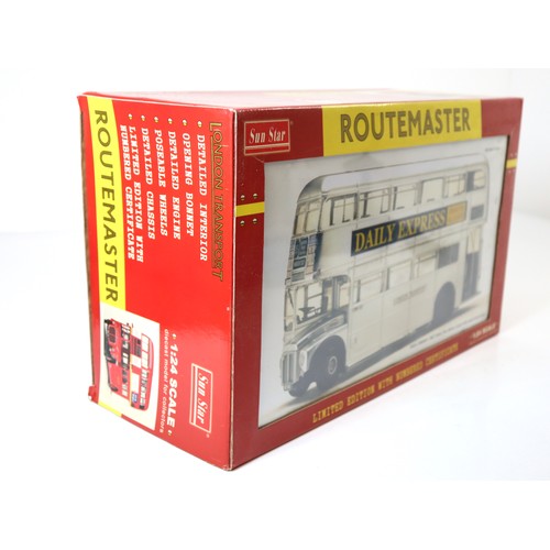 70 - Sun Star 1:24 Scale Routemaster London Transport RM664-WLT664 The Silver Lady Limited Edition 1433/2... 