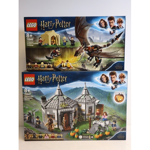 121 - LEGO - Harry Potter 75946 Hungarian Horntail Triwizard Challenge + 75947 Hagrid's Hut Buckbeaks Resc... 