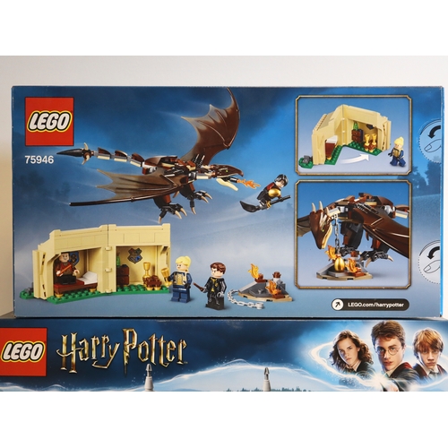 121 - LEGO - Harry Potter 75946 Hungarian Horntail Triwizard Challenge + 75947 Hagrid's Hut Buckbeaks Resc... 