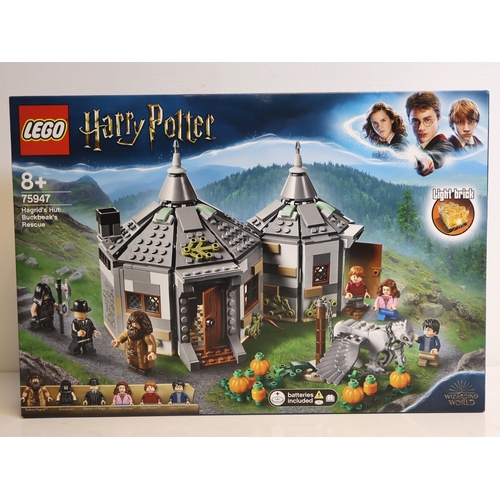 121 - LEGO - Harry Potter 75946 Hungarian Horntail Triwizard Challenge + 75947 Hagrid's Hut Buckbeaks Resc... 