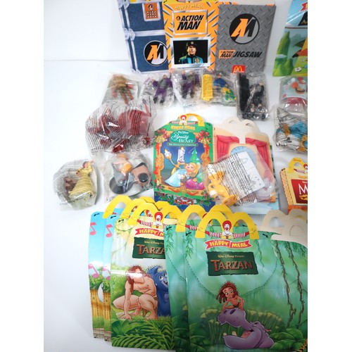 350 - Large collection of 1990's Sealed McDonalds Happy Meal Toys including original Happy Meal Boxes - Ac... 