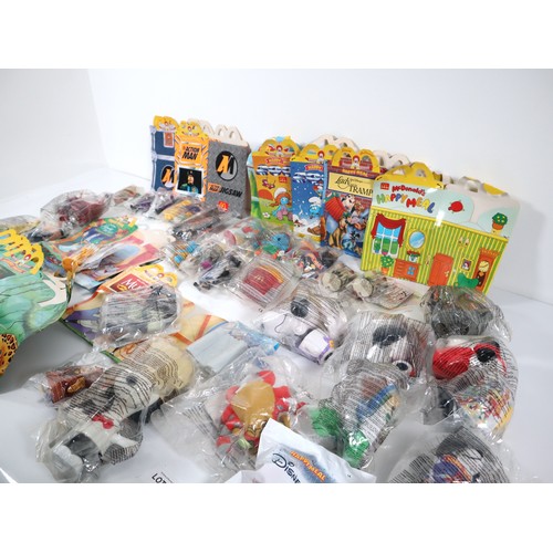 350 - Large collection of 1990's Sealed McDonalds Happy Meal Toys including original Happy Meal Boxes - Ac... 