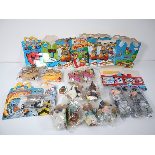 352 - Collection of 1990's Sealed McDonalds Happy Meal Toys including original Happy Meal Boxes - mr Men, ... 