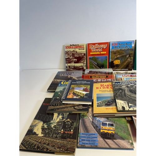 326 - Collection of Railways and transport books including Railway world Annual 1984, The Western since 19... 