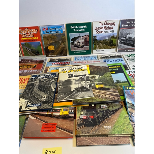 326 - Collection of Railways and transport books including Railway world Annual 1984, The Western since 19... 