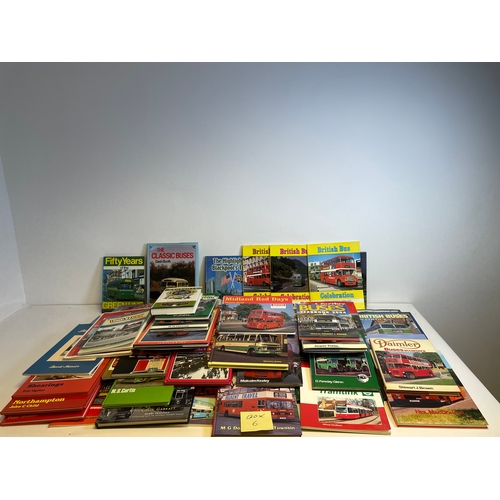 327 - Large quantity of Bus related books including Fifty years of the Green line, Daimler Buses in Camera... 