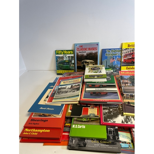 327 - Large quantity of Bus related books including Fifty years of the Green line, Daimler Buses in Camera... 