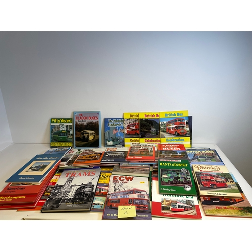 327 - Large quantity of Bus related books including Fifty years of the Green line, Daimler Buses in Camera... 