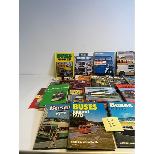 332 - A collection of Buses Annuals from the 70's-80's