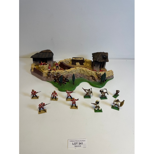 341 - Britains Zulu War - Rorke's Drift 1879 1:32 scale Limited edition collectors models 1031/2000 - boxe... 